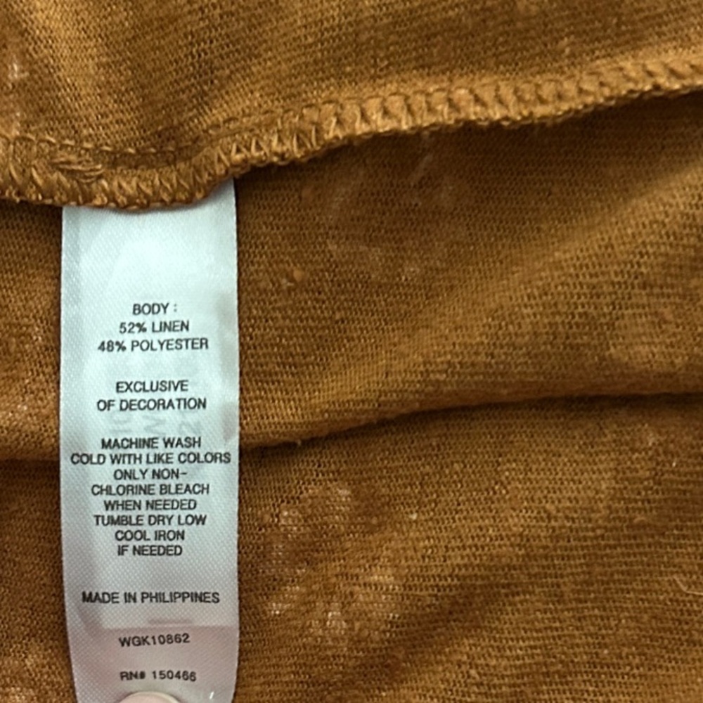 Market & Spruce Rust Brown Daisy-Print Cami with Spaghetti Straps - Picture 8 of 8